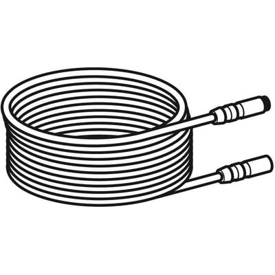 Geberit 12V kabel til DuoFresh modulet, vist som en rullet ledning med to stik i hver ende.