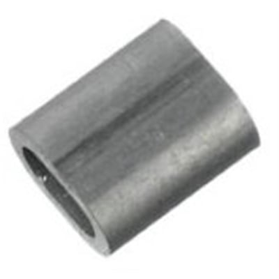 Talurit wirelås i aluminium, 6 mm dimension og DIN 3093 godkendt, vist på hvid baggrund.