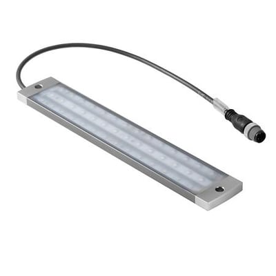 Weidmüller LED lysarmatur WIL-STANDARD-0.3-SCREW-SW-BLU med 42 dioder og skrueophæng i anodiseret aluminium, 240x40x8mm.