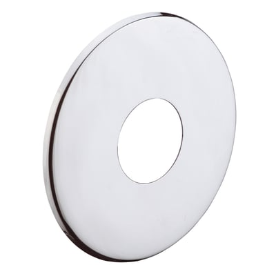 Hansgrohe roset i krom med en diameter på 62 mm, viser den blanke, reflekterende overflade.
