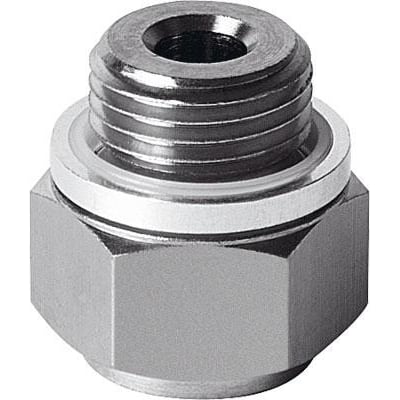 Festo holder til vakuumsuger ESH-HE-4-G1/8, vist med gevind og beslag, klar til montering.