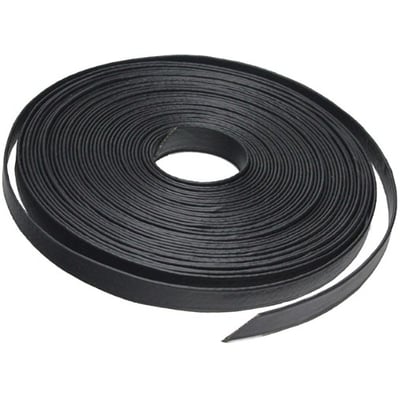 GreenMax gummi opbindingsbånd, 40 mm bredt og 25 meter langt, vist som en sort rulle med lærredsforstærkning.