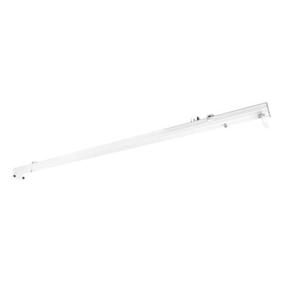 Hvid LEDVANCE TruSys Flex indsats til T5 track, 1500 mm lang, vist skråt fra siden.