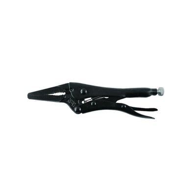 Diesella WLDPRO svejsetang D9XS med lange lige kæber, 125 mm, sort-oxideret finish og justeringsskrue.