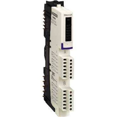 Schneider Electric Modicon STB kit med 6 digitale udgange og 24VDC 0,5A, viser tilslutningsterminaler og mærkatet DDS510.