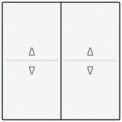 Hvid Niko tangent med to felter, der hver har pile op og ned symboler til 4-tryk system.