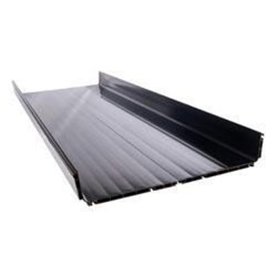 CommScope FiberGuide kanalbund, 600x100mm, gul FGSB-MSHS-H, en lang sektion med to opretstående kanter.