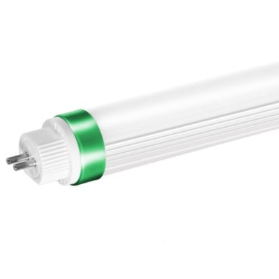 LEDlife T5-115 Ultra LED-rør med hvidt rør, grøn ring og kontaktstifter, 30 W og 4800 lm.