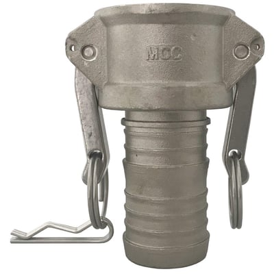 Syrefast C camkobling hun med 125mm slangestuds og nitrilpakning, 5" dimension og 7bar arbejdstryk.