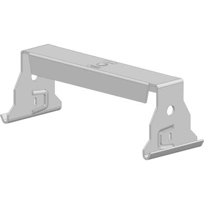 Legrand P31 400 dobbelt ophæng i RAL9010 hvid metal med vinklede monteringsarme, designet til kabelbakker.