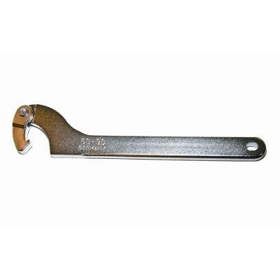 AMF 775D led-hagenøgle i metal med et justerbart kæbeområde fra 60-90 mm, med "GERMANY" indgraveret.
