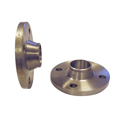To Danfoss gevindflanger DN65 2 1/2'' i metal, monteret på en hvid baggrund, standard DIN2526.
