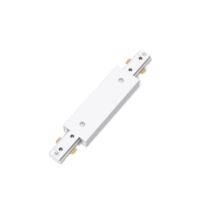 Hvid Philips EasyLink 2-punkts strømforsyning med forbindelser i begge ender til skinnesystemet.