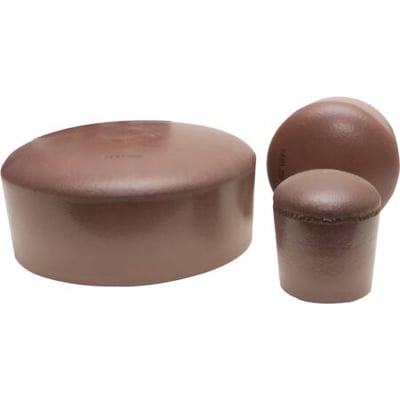 Scandi Supply FireFree FF520 Foam Plug i brun farve, 107 mm, vist på hvid baggrund med to stykker synlige.