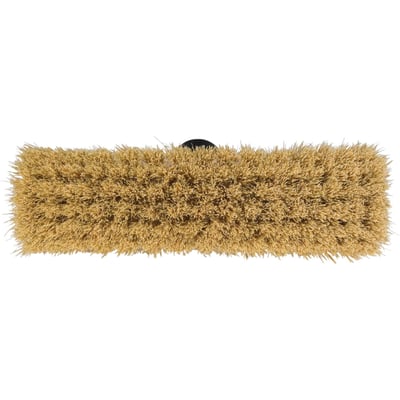 Tæt på Vikan tjære-/syrekost med brede, stive, lyse børster og 45 mm børstehårslængde.