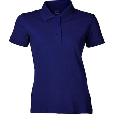 Mascot Grasse dame poloshirt i marineblå, XL, fremstillet af 95% bomuld og 5% elastan for komfort.