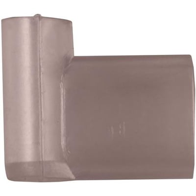 Elpress isolationsmuffe til 90° spadestik, 6,3 mm, fremstillet af transparent PVC med en bredde på 15 mm.