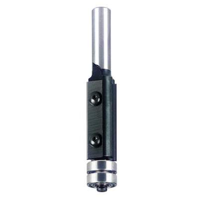CMT kantfræser VP med 19,0x50,0 mm dimensioner og to skær fastholdt med torxskruer, monteret med kugleleje.