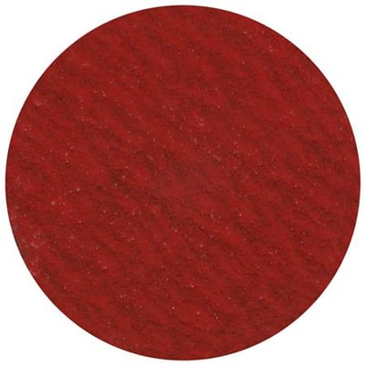 Tyrolit Qdisc lærred 75XR CA60 P93, en premium quick change disc i rød med synlige slibekorn på en hvid baggrund.