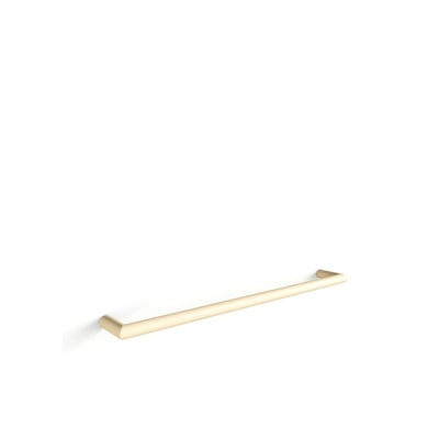 Metallbude Vana håndklædestang i cremet farve med rundt, minimalistisk design, 550 mm bred, vist med en let skygge.