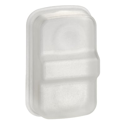 Schneider Electric ZBA709 silikonekappe i klar plast til trippelhoved trykknapper, beskytter mod snavs.