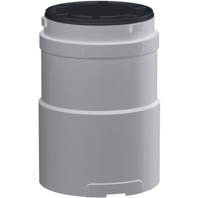 Schneider Electric XVU lystårn base og topdæksel i sølv med sort top, Ø60mm diameter.