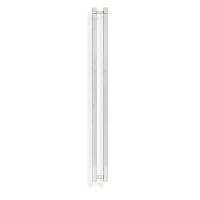 Svedbergs zaga H-TORK håndklædetørrer i krom med to lange, parallelle stænger og tværgående forbindelser.