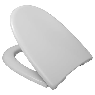 Hvidt toiletsæde fra Haro Sign med soft close funktion og fast montering i hård plast. Passer til Ifø Sign toiletter.