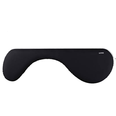 Matting Jobmate Arm Rest Advance Plus underarmsstøtte i sort, ergonomisk design med asymmetrisk form for komfort.