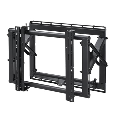 Vogels PFW 6870 video wall pop-out modul i lukket position, set fra fronten mod en hvid baggrund.