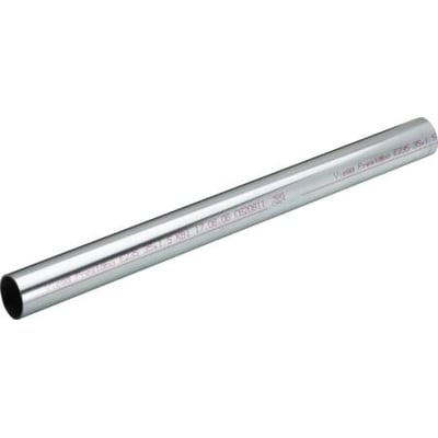 Viega Prestabo rør med trykt tekst, der viser dimensioner og produktinformation, monteret med en 88,9 mm diameter.