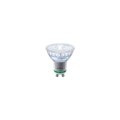 Philips MASTER Ultra Efficient LED spot 2,1W med GU10 fatning isoleret på hvid baggrund.