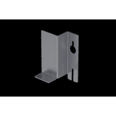 Lauritz Knudsen vægkonsol WGX-S lav TTA-BT35L i metal med 35mm bredde og monteringshuller.