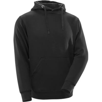 Mascot Crossover 51589 hættetrøje i sort, 2XL, med hætte, snore og stor kænguru-lomme.