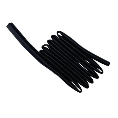 Abicor Binzel yderslange i sort gummi med en diameter på 20x1,5 mm, præsenteret i et rullet mønster på hvid baggrund.