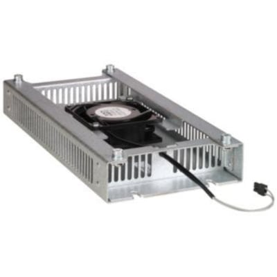 Schneider Electric ventilator til ATV22 størrelse C model Q i metalhus med sort ventilator og tilslutningskabel.