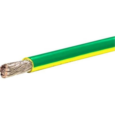 Texiline HF90 120mm² kabel med gul/grøn isolering og fortinnet kobberleder, ideel til skibs- og offshorebrug.