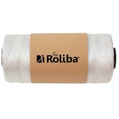 Roliba hvid mursnor på spole, 1.0 mm tyk og 150 meter lang, ideel til professionelt byggeri.