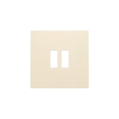 Niko afdækning i cream til 2 x USB-A oplader med to lodrette åbninger, viser den elegante og minimalistiske front.
