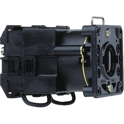 Schneider Electric 1-polet trinomskifter, 12A, med 5 stillinger og sort plastikhus.