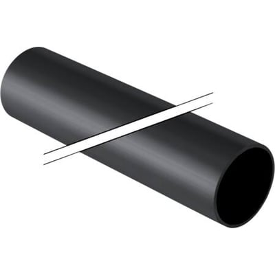 Geberit PE-HD afløbsrør, sort, 32mm i diameter og 5 meter langt, fremstillet af UV-bestandigt materiale.