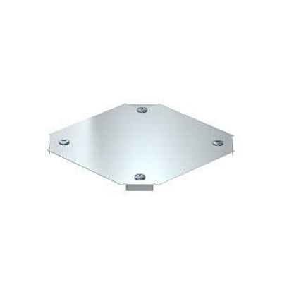 OBO Bettermann DFKM 200 FS låg til kryds i galvaniseret stål med en bredde på 200 mm og formonterede vridere.