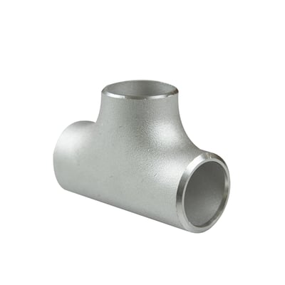 Rustfrit stål T-stykke, 10" nb SCH 10S, udført i AISI 316L med en svejst konstruktion.