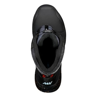 Sort Activewear Knox 5202 sikkerhedsvinterstøvle i størrelse 36 set ovenfra med FitGo-lukning.