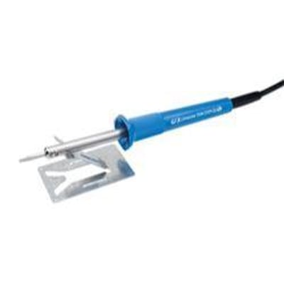 CFH E20 loddekolbe på 20W, 230V, med integreret metalholder for sikker placering.