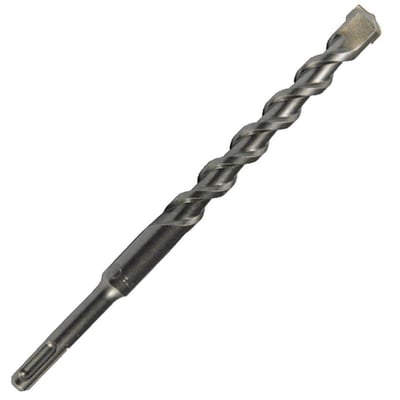 Ironside hammerbor i metalgrå med to skær, spiralformet bor og SDS-plus skaft, 3,5 x 65/135 mm.