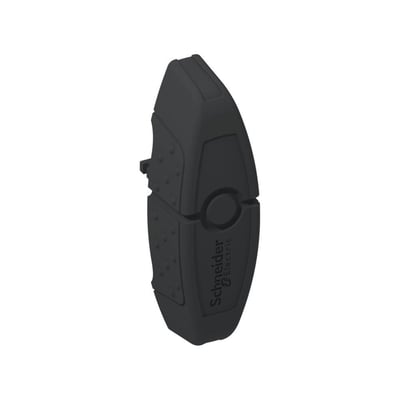 Schneider Electric standard nøglegreb S3D key DB3 i sort plast med logo på hvid baggrund.