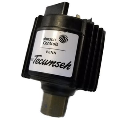 Fan Speed sæt EC til 10-25 bar med sort regulatordel, ribbet side og synlig Johnson Controls-etiket.