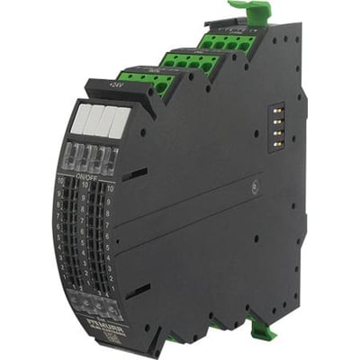 Murrelektronik Mico Pro 4-kanals justerbar strømforsyning med 24V DC indgang og 1-10A udgang.