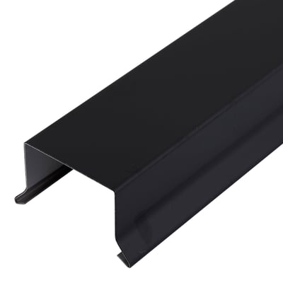 Sort, lige sternkapsel fra GTBUILD med 46 mm diameter, vist skråt så den lange profil og åbne underside ses.